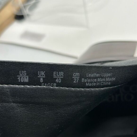 Franco Sarto Women's Black Leather Chelsea Boots Size 10M Pointed Toe Western - Picture 13 of 13